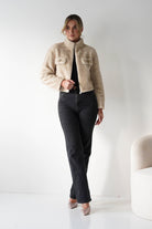 Oh Hello Clothing Blazer & Coats 1*DONE-ATTENTIF-F-085- FUR  CROPPED COAT