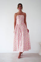 Oh Hello Clothing Dresses > Prom Dresses Elodie Floral Print Maxi Dress | Pink