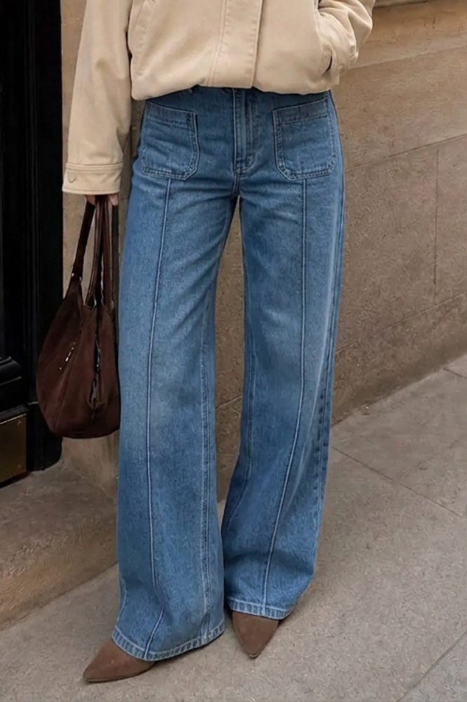 ANA & LUCY TROUSERS Enelia Wide Straight Jeans