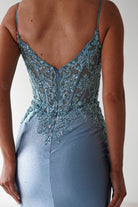 Eternity Glitter Bodycon Gown | Dusty Blue | Debs & Prom | Formal Gown | Oh Hello Clothing