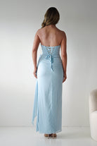 Oh Hello Clothing Women > Clothing > Dresses Finn Strapless Draped Maxi Dress | Blue