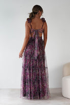 Flirtini Floral Tulle Maxi Dress Mixed Print | Wedding Guest Dress | Maxi | Oh Hello Clothing