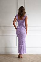 Oh Hello Clothing Women > Clothing > Dresses Hailey Lace Top and Skirt Set | Lilac