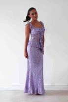 Oh Hello Clothing Women > Clothing > Dresses Hailey Lace Top and Skirt Set | Lilac