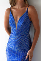 Hazel Rhinestone Bodycon Gown | Royal Blue | Debs & Prom | Formal Gown | Oh Hello Clothing