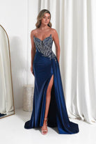Oh Hello Clothing Dresses 1*DONE -CINDERALLA-CD722- NAVY GOWN