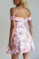 Hollie Floral Mini Dress Pink Print | Wedding Guest Dress | Oh Hello Clothing