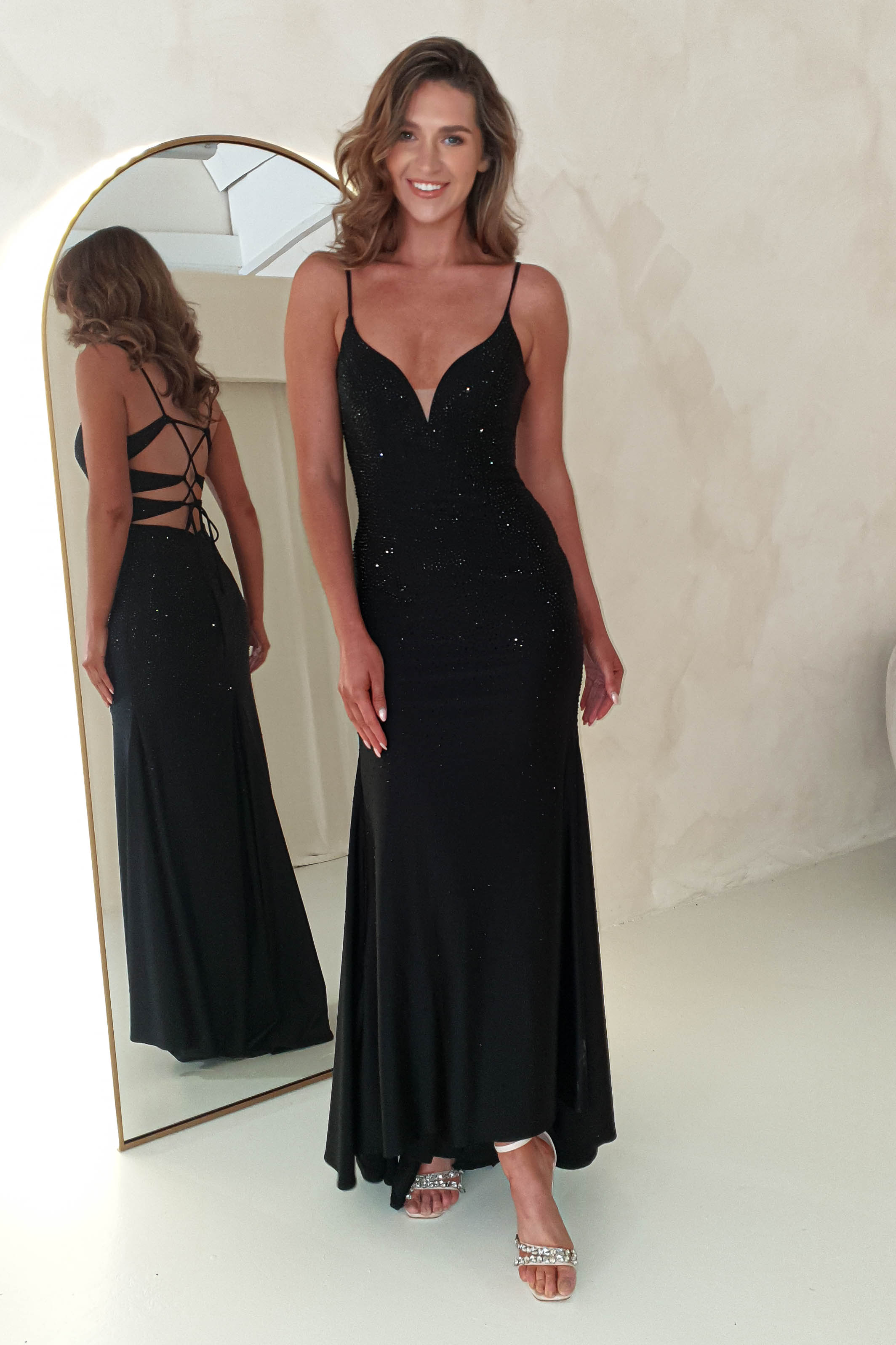 Diamante prom cheap dresses uk