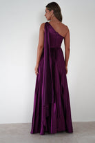 Jianna Peated Maxi Dress Plum | Wedding Guest Dress | Maxi | Oh Hello Clothing