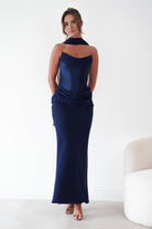 Oh Hello Clothing Women > Clothing > Dresses Kailani Strapless Ruched Maxi Dress | Navy