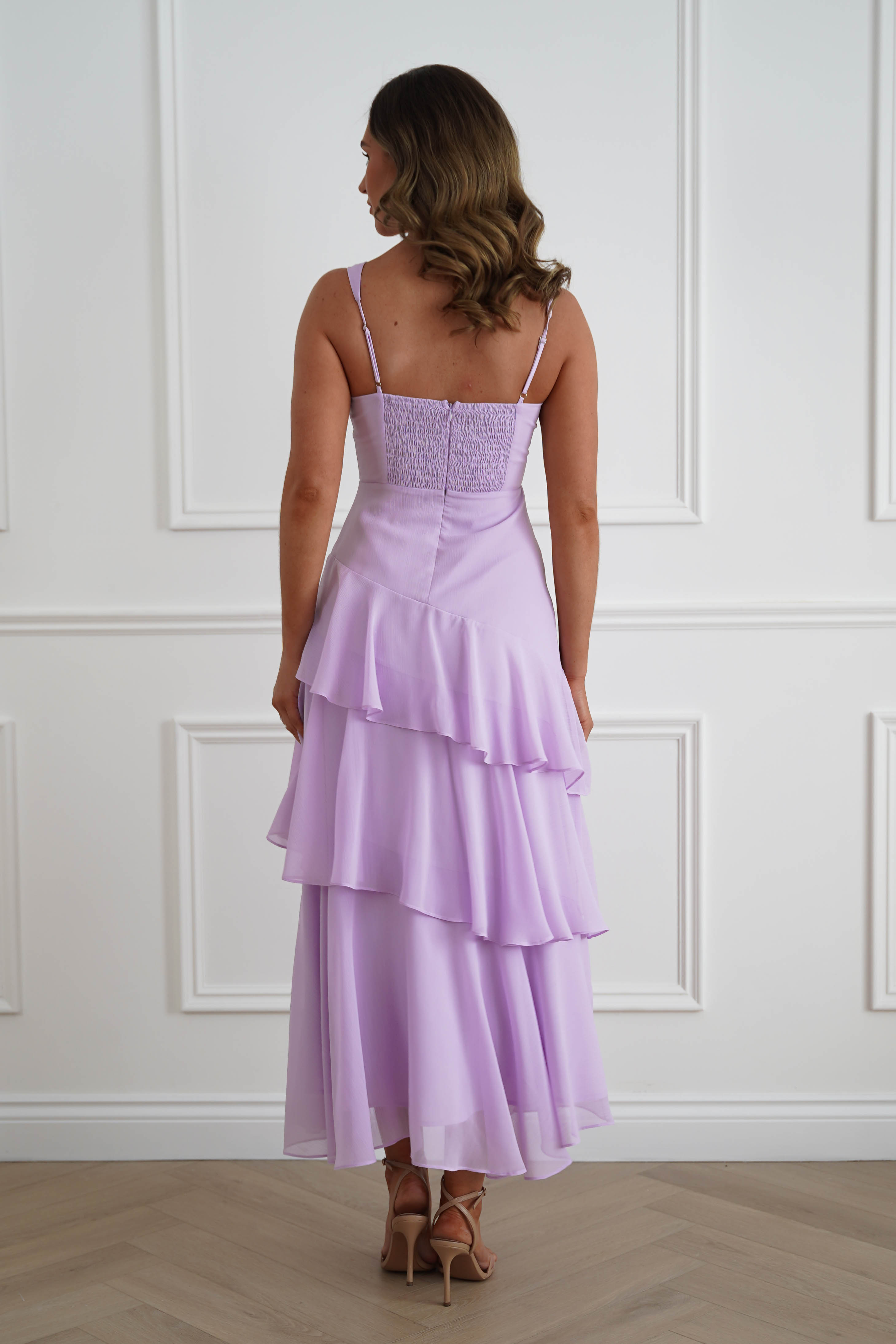 Oh Hello Clothing Women > Clothing > Dresses Karey Tiered Maxi Dress | Lilac