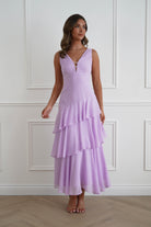 Oh Hello Clothing Women > Clothing > Dresses Karey Tiered Maxi Dress | Lilac