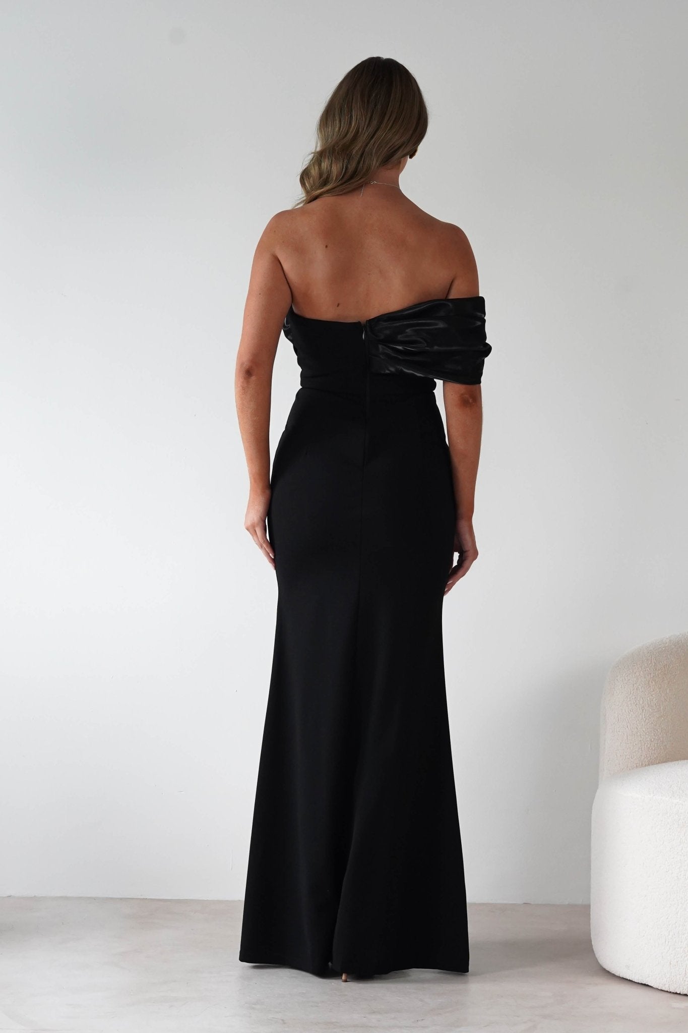 Karlene Off The Shoulder Gown | Black | Oh Hello Clothing | S (8)