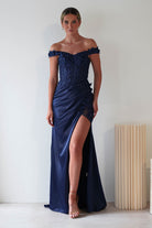 Khacy Embellished Gown | Navy | Debs & Prom | Formal Gown | Oh Hello Clothing