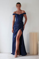 Khacy Embellished Gown | Navy | Debs & Prom | Formal Gown | Oh Hello Clothing