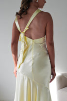 Oh Hello Clothing Women > Clothing > Dresses Klarisse Bias-Cut Satin Maxi Dress | Yellow