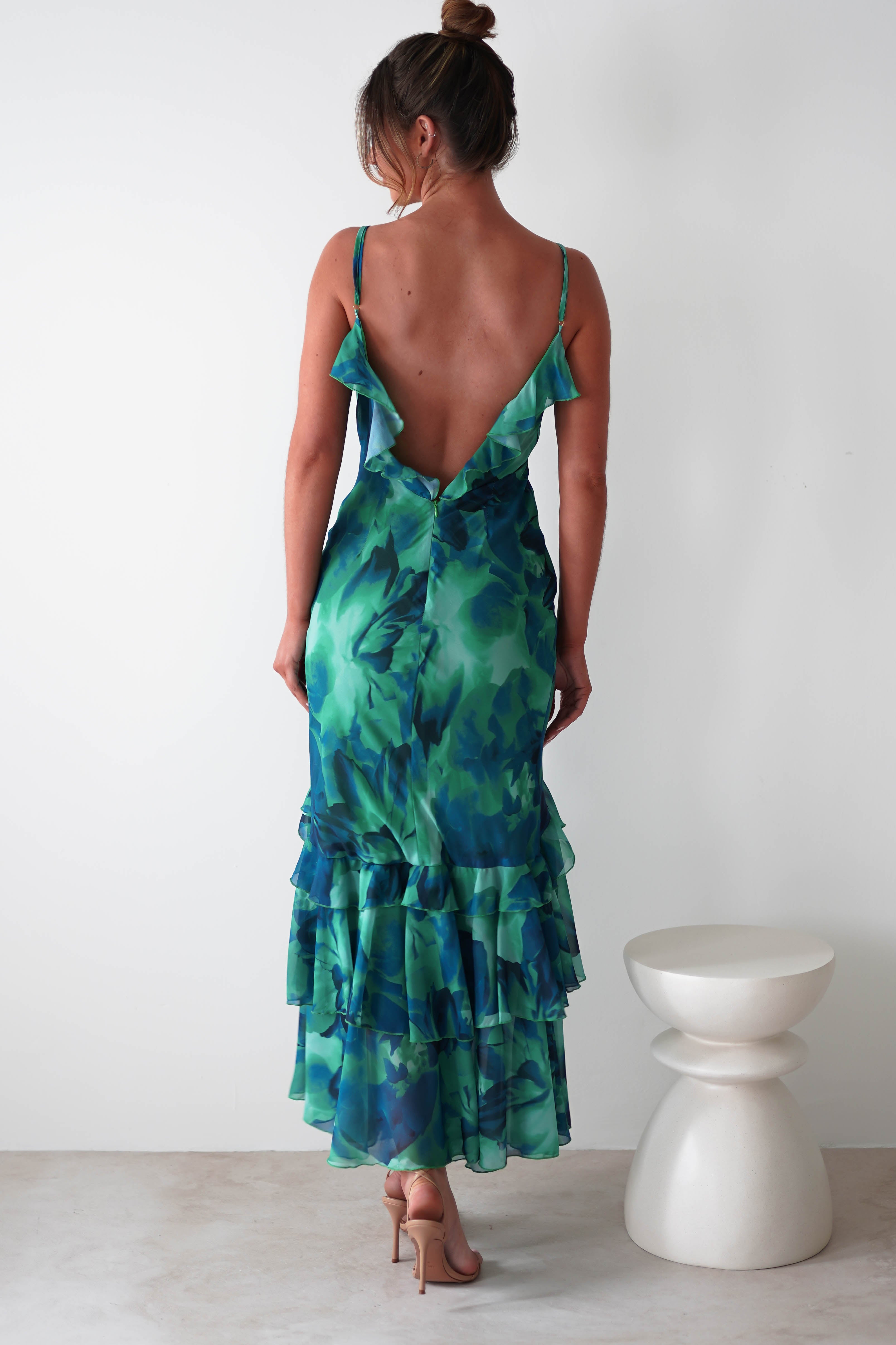 Tahiti Printed Maxi Dress | Mixed Print