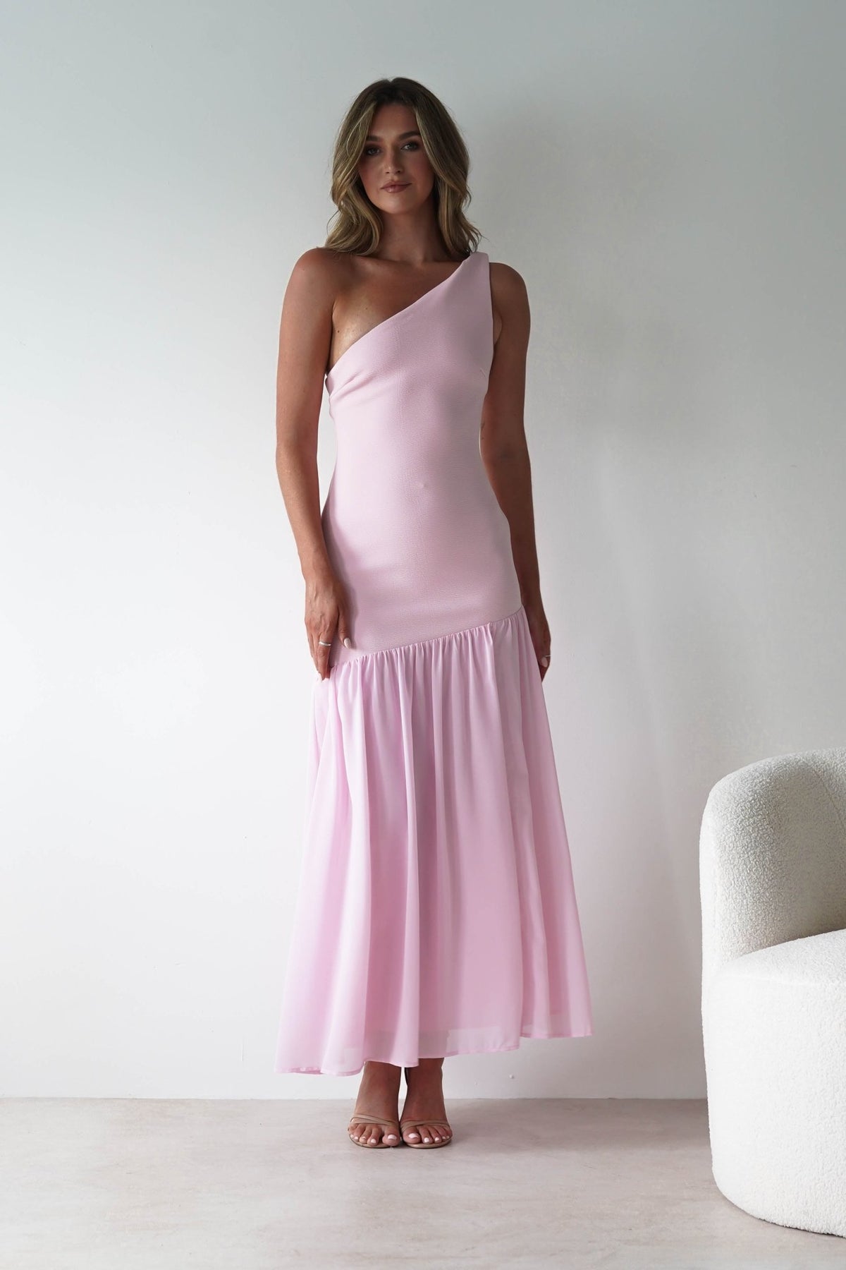 Larson Bodycon Maxi Dress Pink | Wedding Guest Dress | Bodycon
