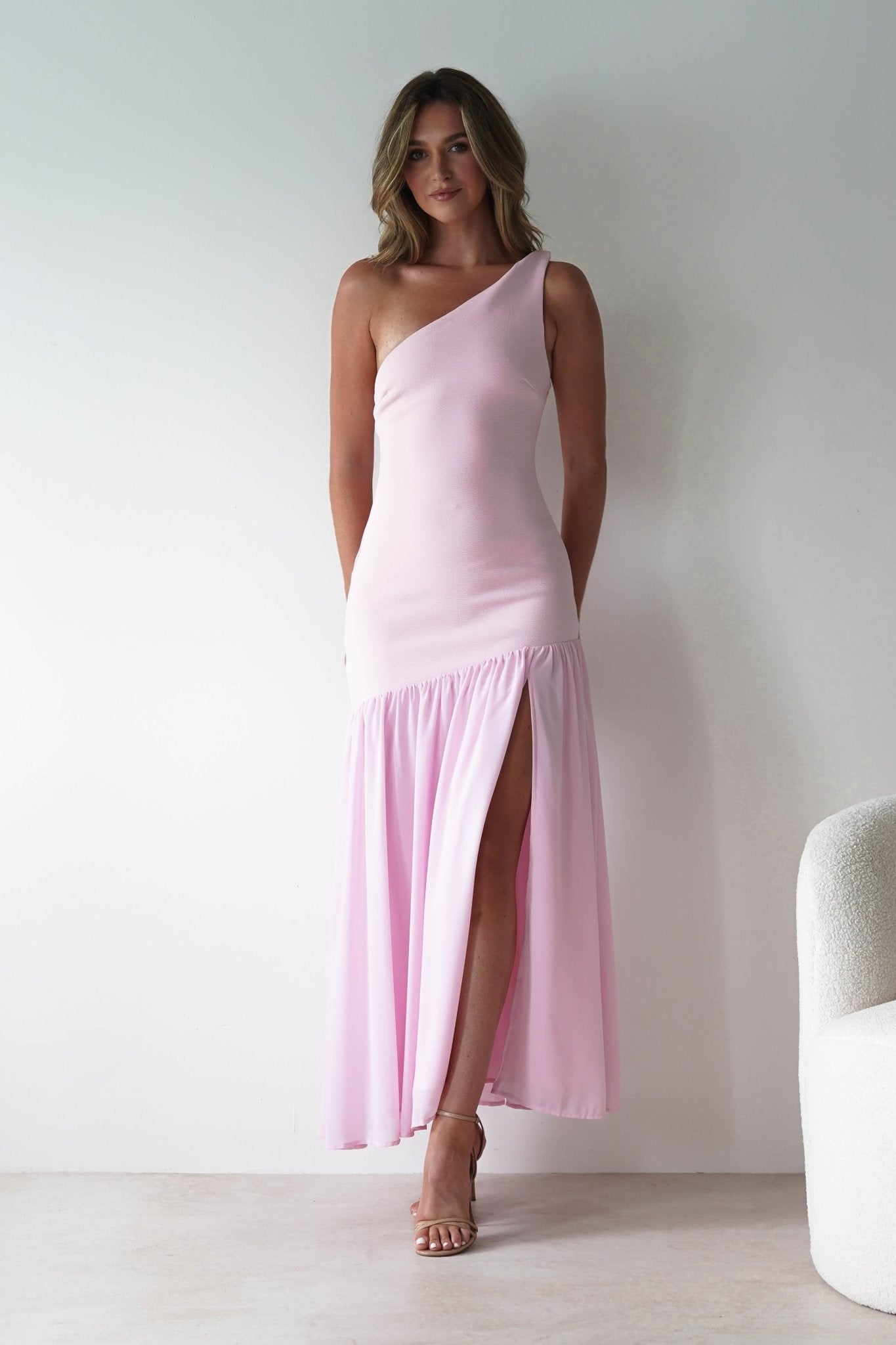 Larson Bodycon Maxi Dress | Pink | Oh Hello Clothing | XS (6)
