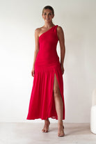 Larson Bodycon Maxi Dress Red | Wedding Guest Dress | Bodycon | Maxi | Oh Hello Clothing