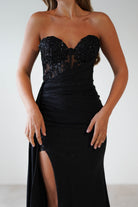 Lavelle Glitter Bodycon Gown | Black | Debs & Prom | Formal Gown | Oh Hello Clothing
