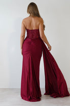 Lavelle Glitter Bodycon Gown | Burgundy | Debs & Prom | Formal Gown | Oh Hello Clothing