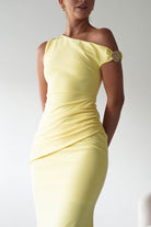 Libra Bodycon Maxi Dress Yellow | Wedding Guest Dress | Bodycon | Maxi | Oh Hello Clothing