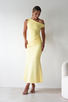 Libra Bodycon Maxi Dress Yellow | Wedding Guest Dress | Bodycon | Maxi | Oh Hello Clothing