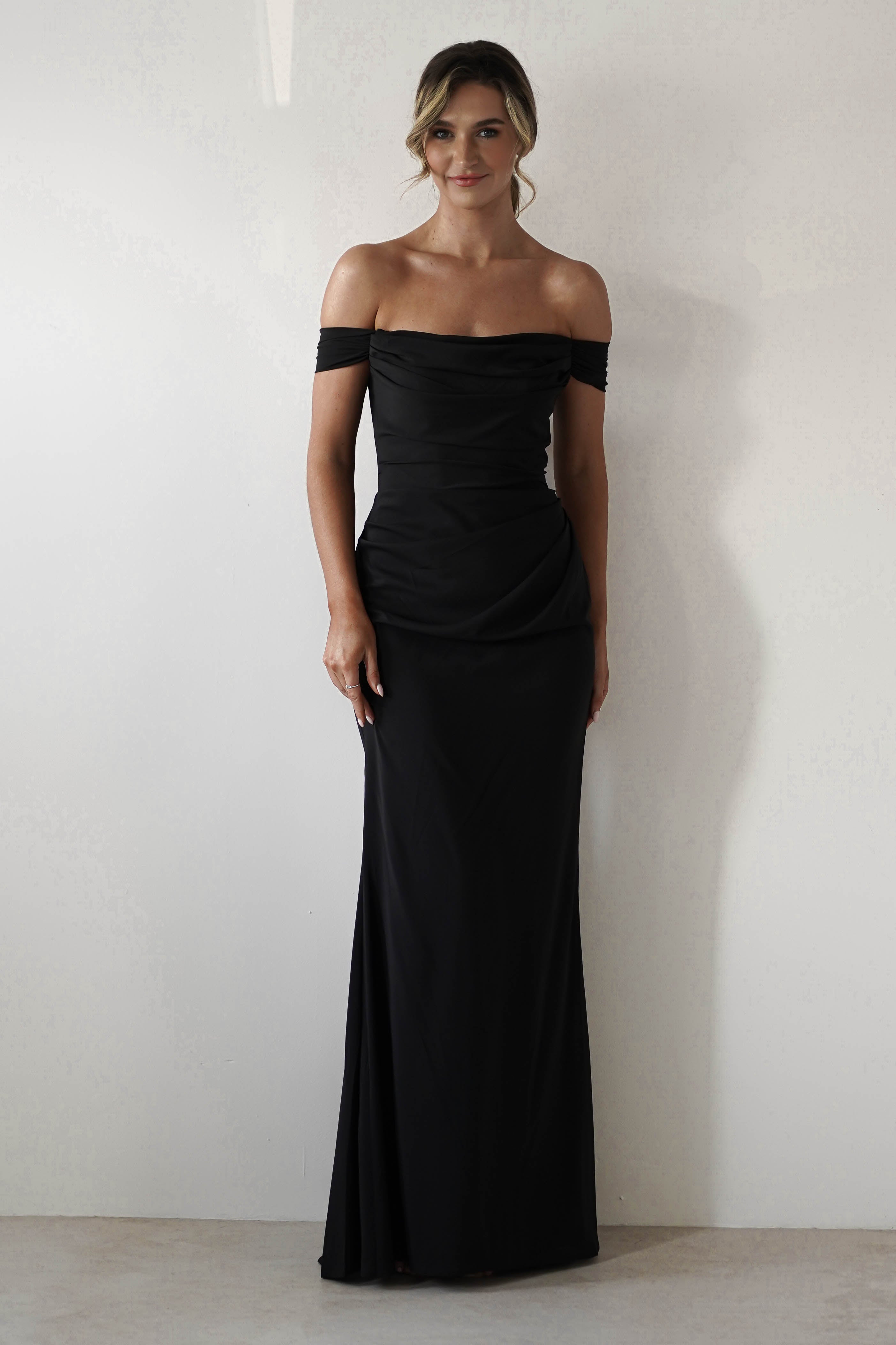 Lisa Multiway Chiffon Gown Black