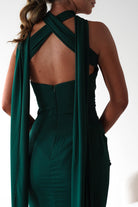Lisa Multiway Chiffon Gown | Hunter Green | Debs & Prom | Formal Gown | Oh Hello Clothing