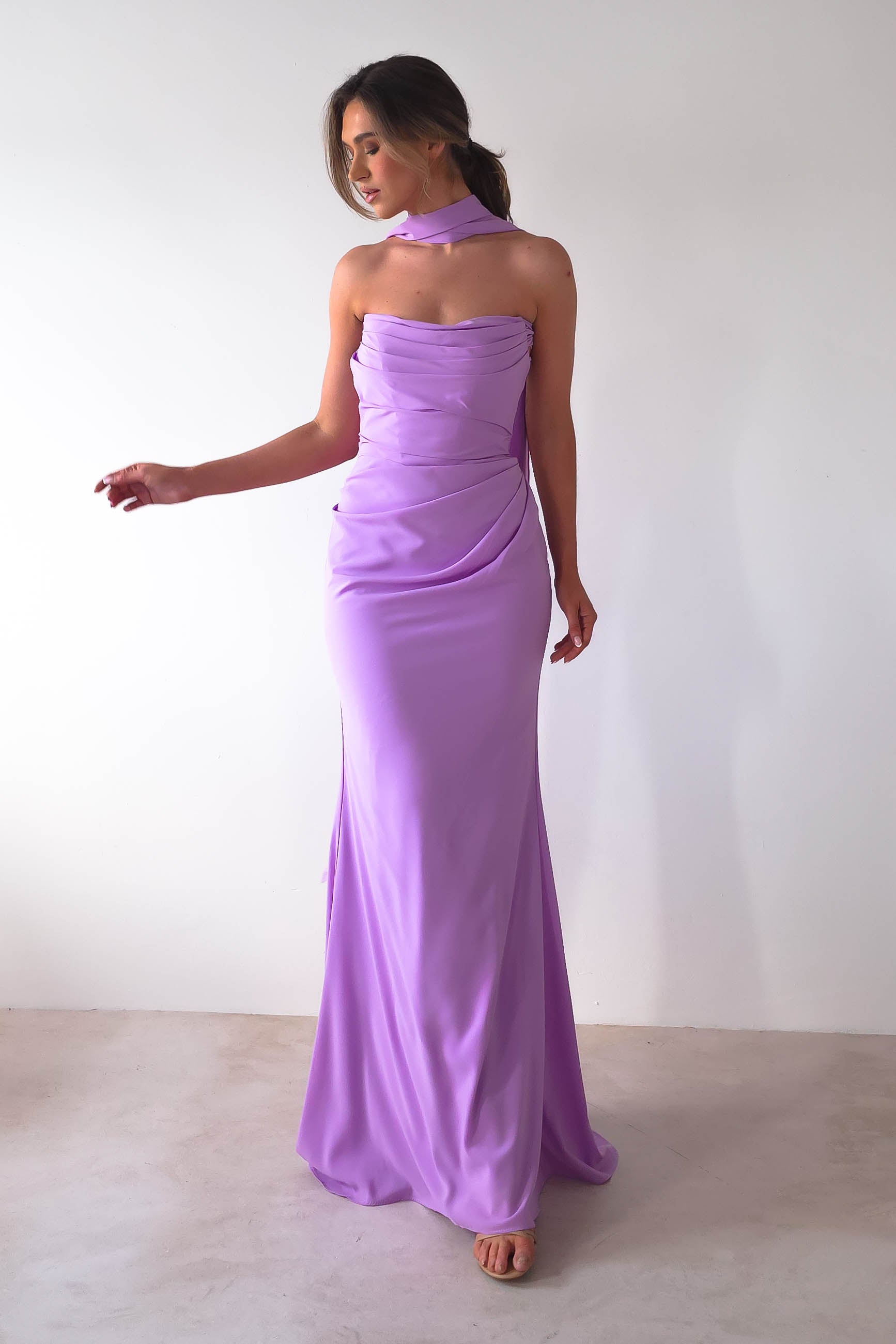 Lisa Multiway Chiffon Gown | Lilac