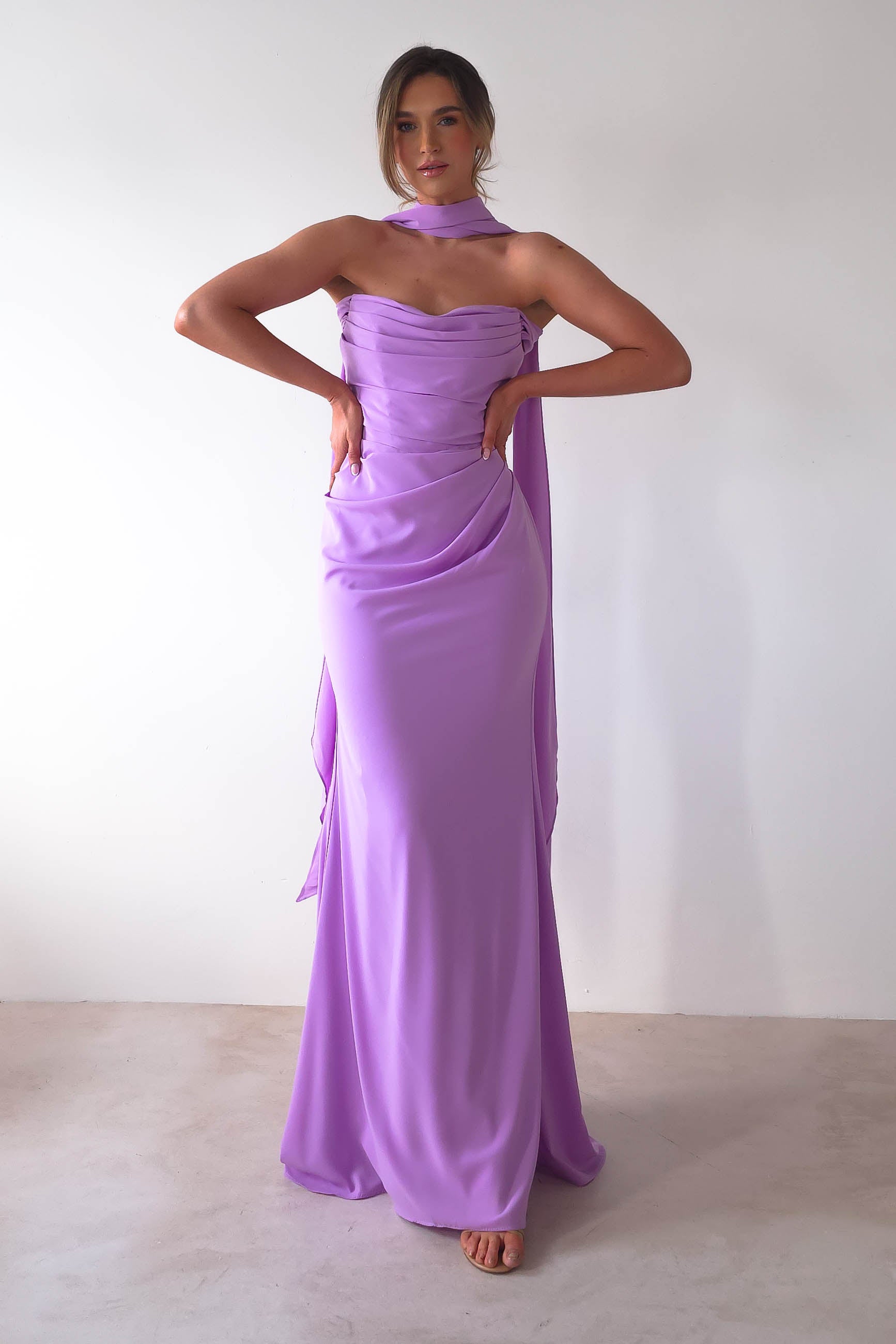 Lisa Multiway Chiffon Gown | Lilac