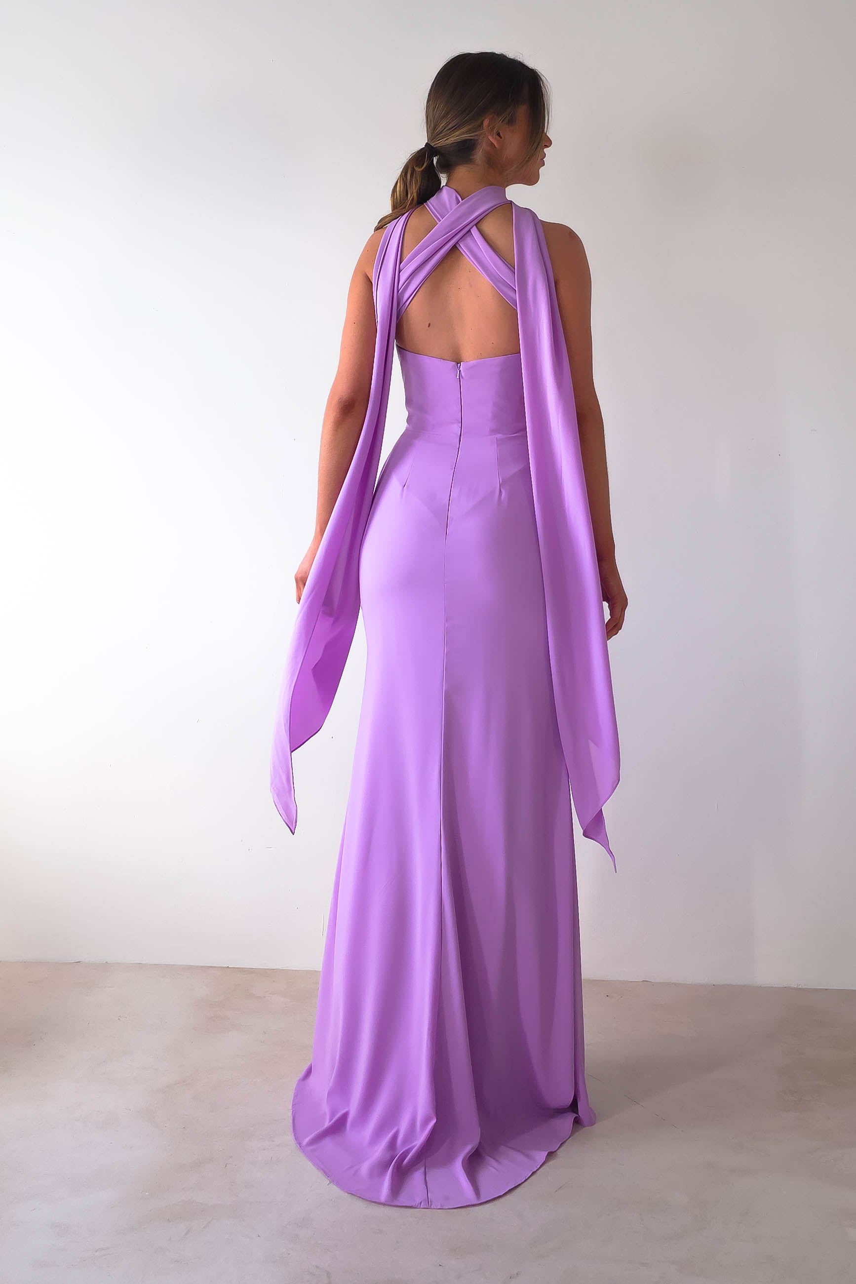 Lisa Multiway Chiffon Gown | Lilac