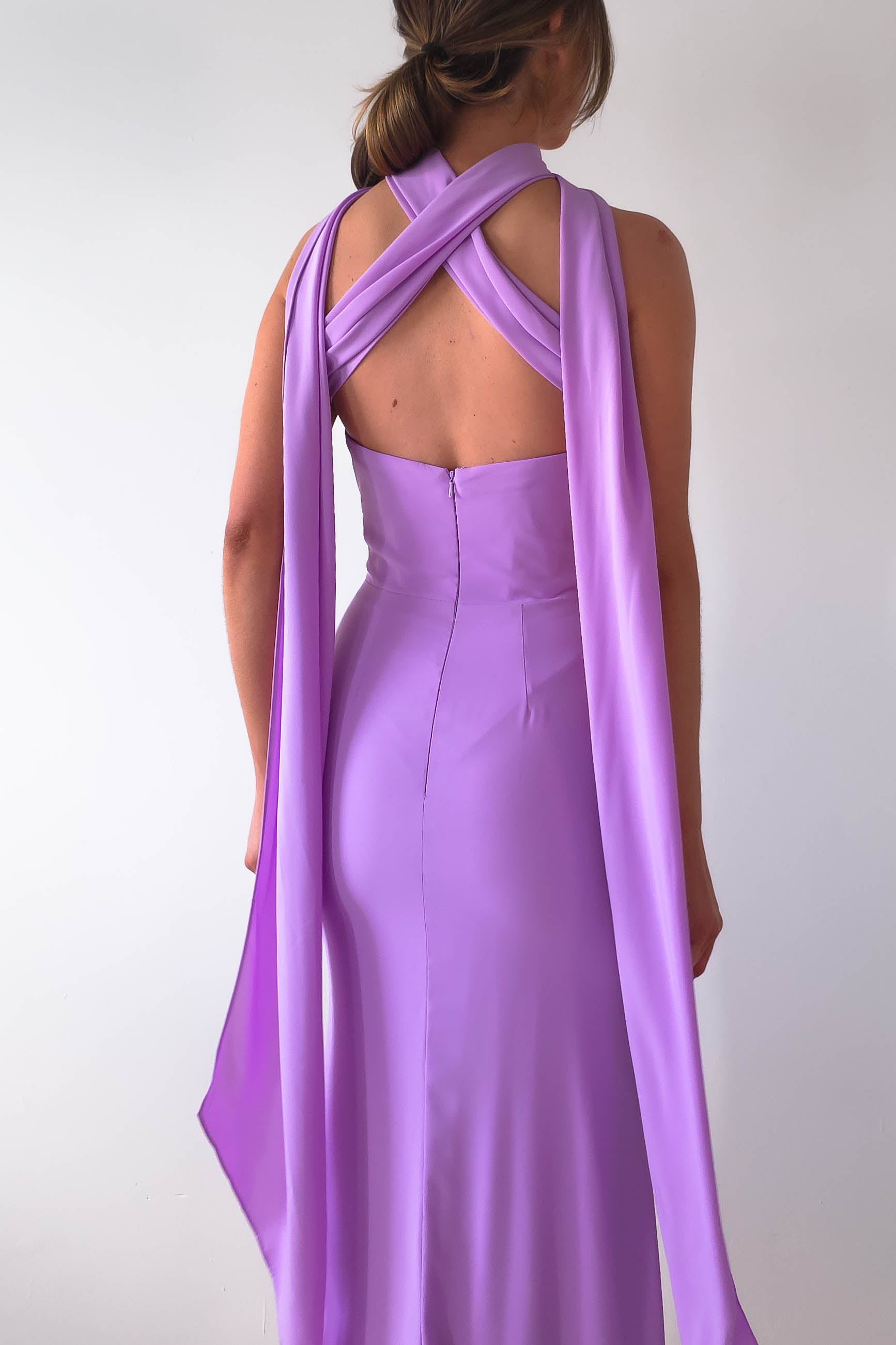 Lisa Multiway Chiffon Gown | Lilac