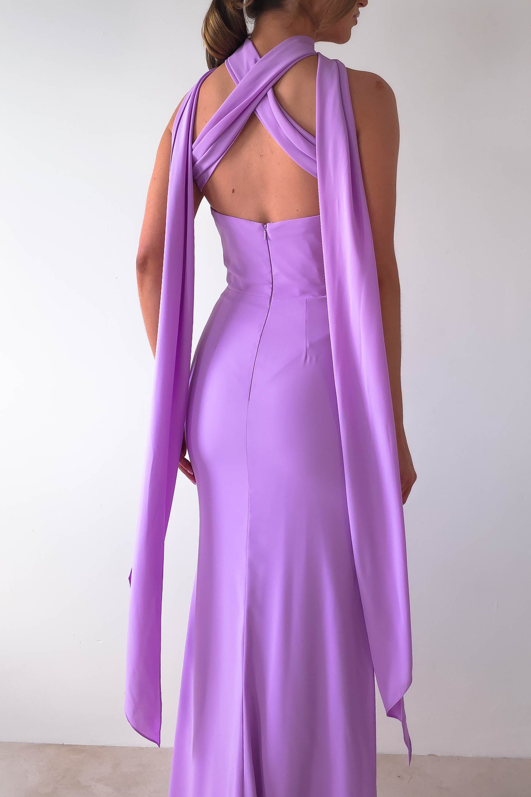 Lisa Multiway Chiffon Gown | Lilac