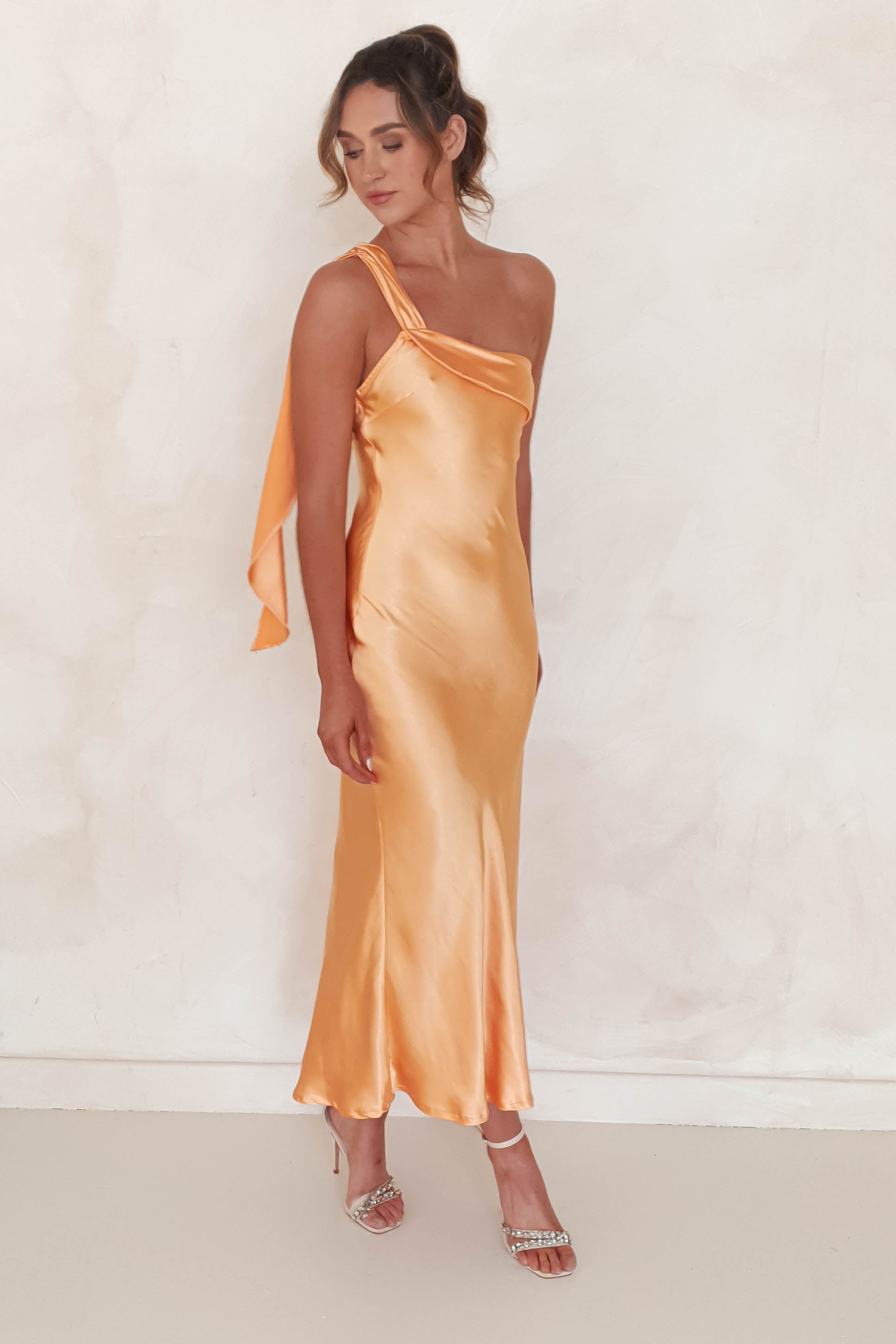 Light orange hot sale maxi dress