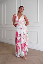 Oh Hello Clothing Women > Clothing > Dresses Marisol Floral Print Tiered Maxi Dress | Mixed Print