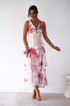 Oh Hello Clothing Women > Clothing > Dresses Marisol Floral Print Tiered Maxi Dress | Mixed Print