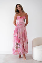 Oh Hello Clothing Women > Clothing > Dresses Maroma Floral Layered Maxi Dress | Pink