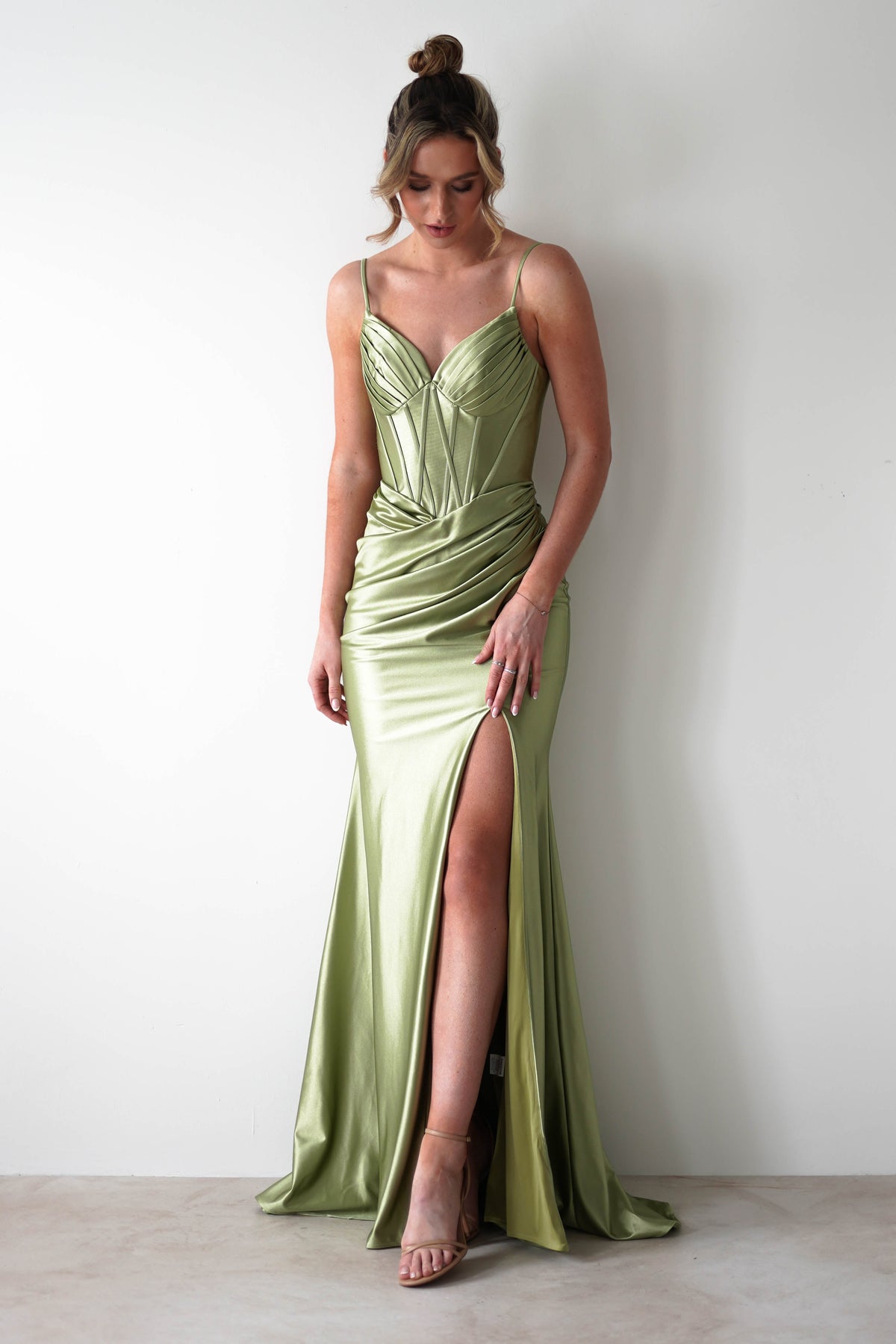 Meaghan Bodycon Gown | Lime Green | Debs & Prom | Formal Gown  Oh Hello  Clothing
