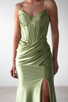 Meaghan Bodycon Gown | Lime Green | Debs & Prom | Formal Gown | Oh Hello Clothing