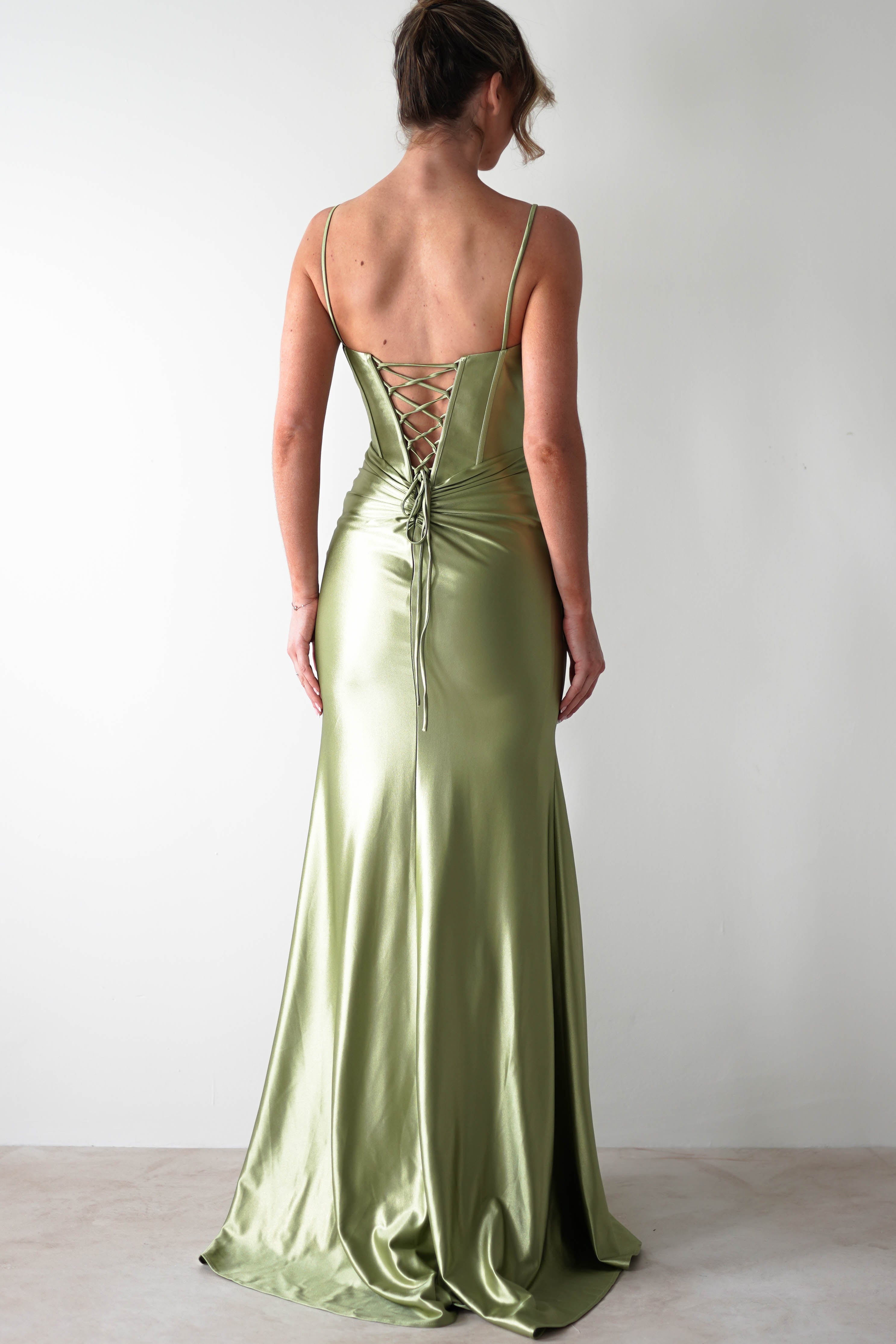 Meaghan Bodycon Gown | Lime Green