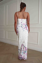 Oh Hello Clothing Women > Clothing > Dresses Melanie Floral Lace Midaxi Dress | White/Pink