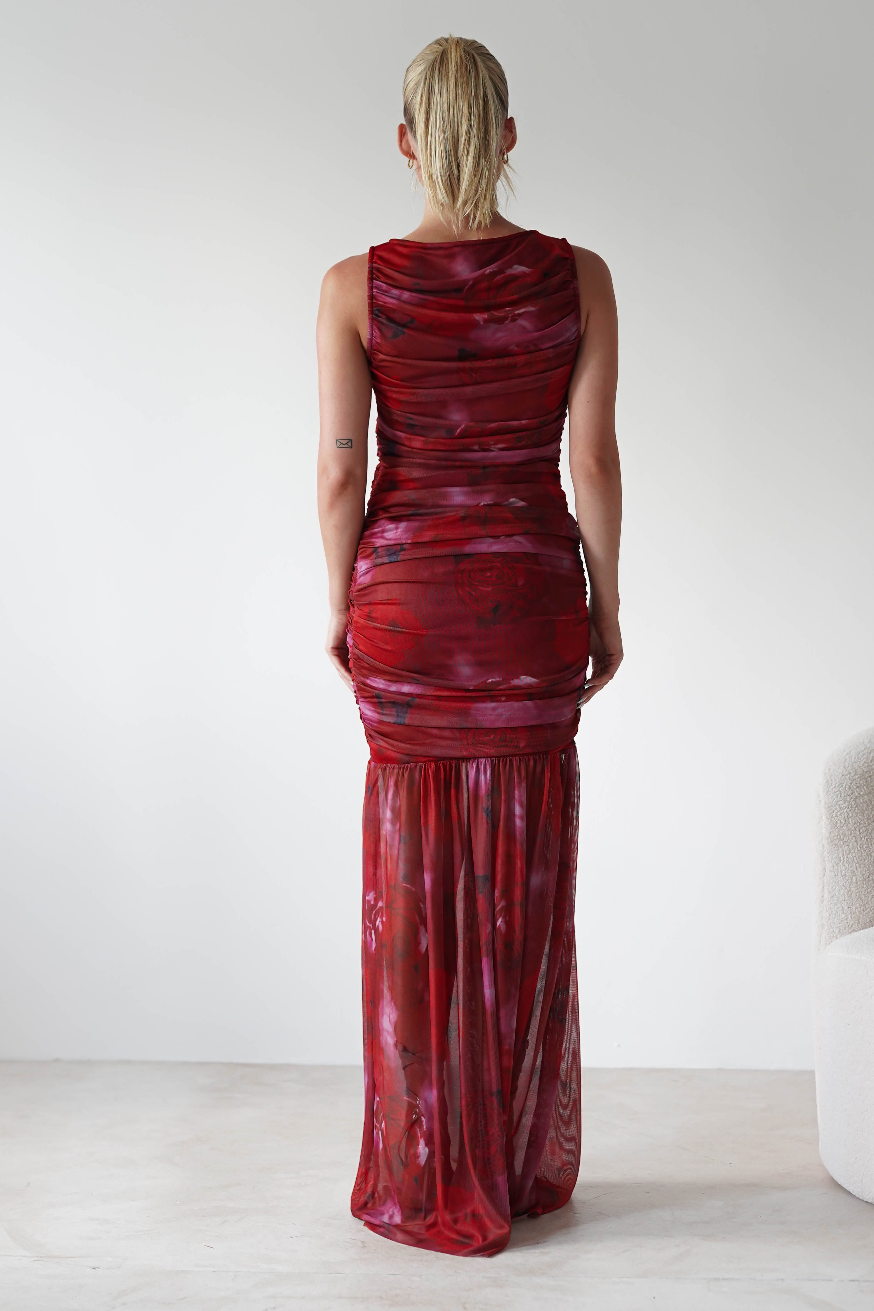 Merlo Mesh Bandage Dress | Mixed Print | Oh Hello Clothing | S (8)