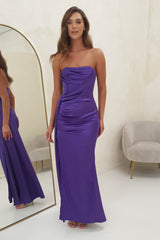Brianda Strapless Gown | Purple