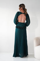 Oh Hello Clothing Women > Clothing > Dresses Middleton Pleated Maxi Dress | Forest Green