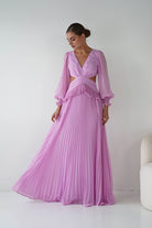 Oh Hello Clothing Women > Clothing > Dresses Middleton Pleated Maxi Dress | Pink