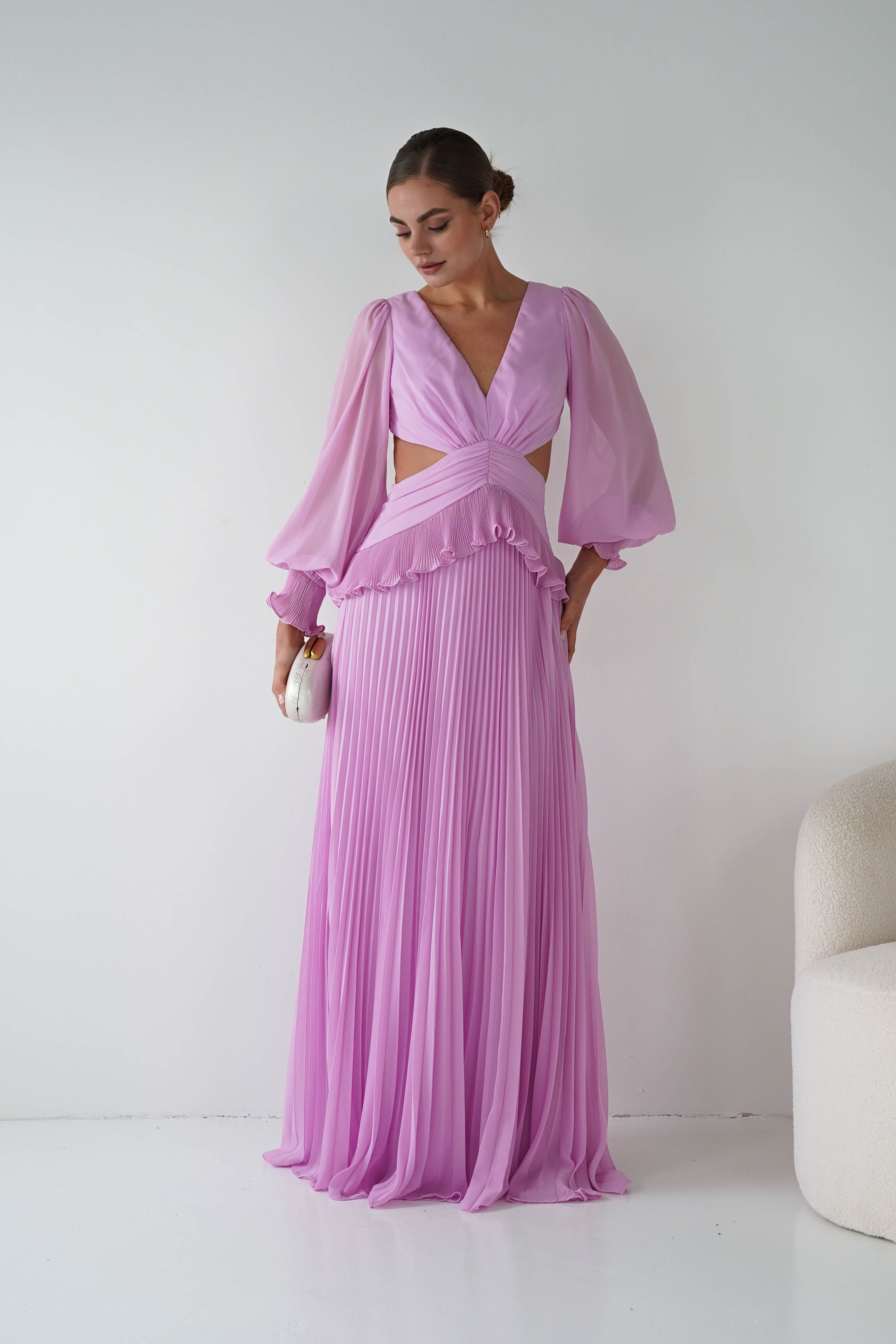Oh Hello Clothing Women > Clothing > Dresses Middleton Pleated Maxi Dress | Pink