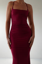 Monette Bodycon Maxi Gown | Burgundy | Debs & Prom | Formal Gown | Oh Hello Clothing