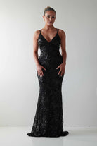 Oh Hello Clothing Dresses 1*DONE -LOVESOME-CD30340-BLACK SEQUIN DRESS